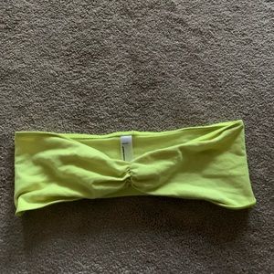American Apparel Neon Lime Twist Bandeau
